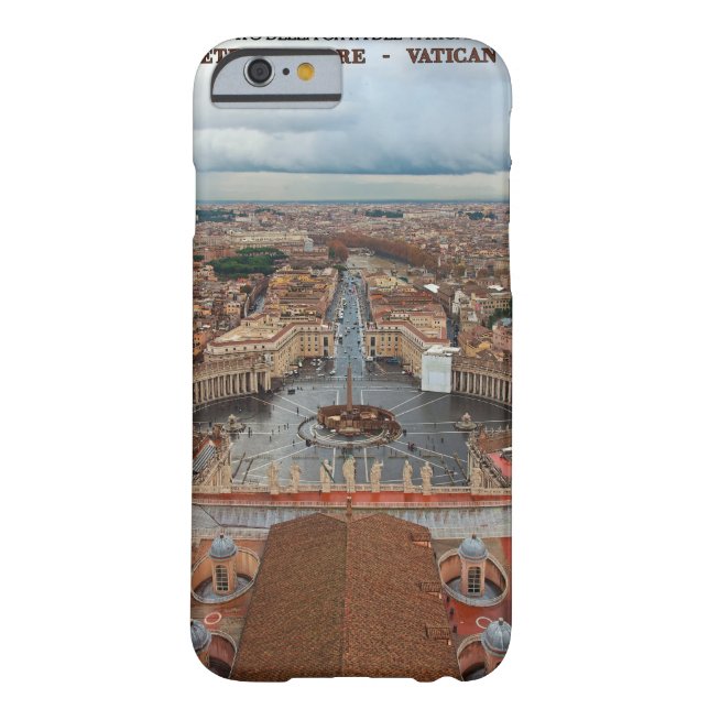 Funda De Case-Mate Para iPhone Opinión cuadrada de la Ciudad del Vaticano - St (Reverso)