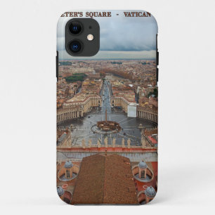 Funda Para iPhone 11 Opinión cuadrada de la Ciudad del Vaticano - St