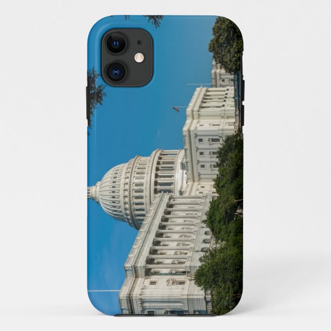 Funda De Case-Mate Para iPhone Opinión del oeste del edificio del capitolio (Reverso)