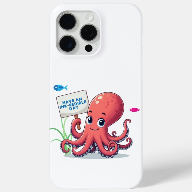 Funda De Case-Mate Para iPhone Opulpo personalizado con pescado (Reverso )