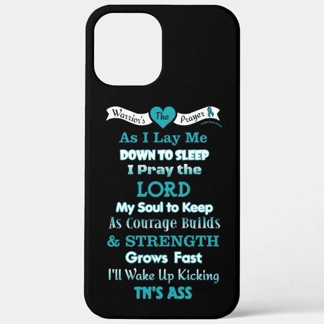 Funda De Case-Mate Para iPhone Oración del guerrero... TN (Reverso )