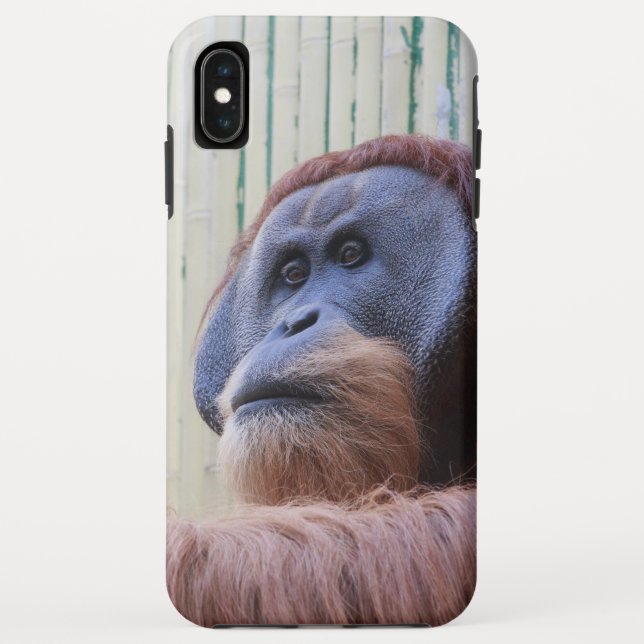 Funda De Case-Mate Para iPhone Orangután sentado... (Reverso)