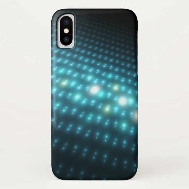 Funda De Case-Mate Para iPhone Orbes azules 3D (Reverso)