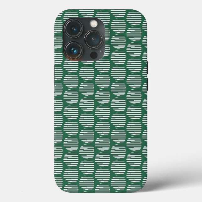 Funda De Case-Mate Para iPhone Orbes verdes de interferencia (Reverso )