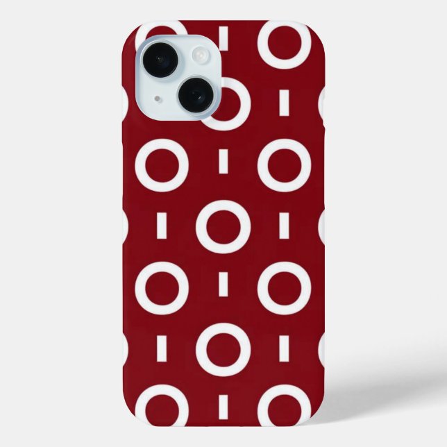 Funda De Case-Mate Para iPhone Órbita de granate (Reverso )