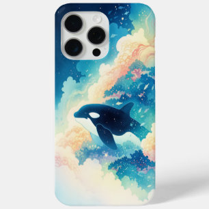 Funda Para iPhone 15 Pro Max Orca bailando en las olas
