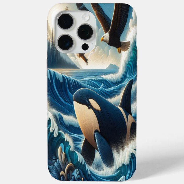 Funda De Case-Mate Para iPhone Orca majestuosa: Sinfonía oceánica (Reverso )