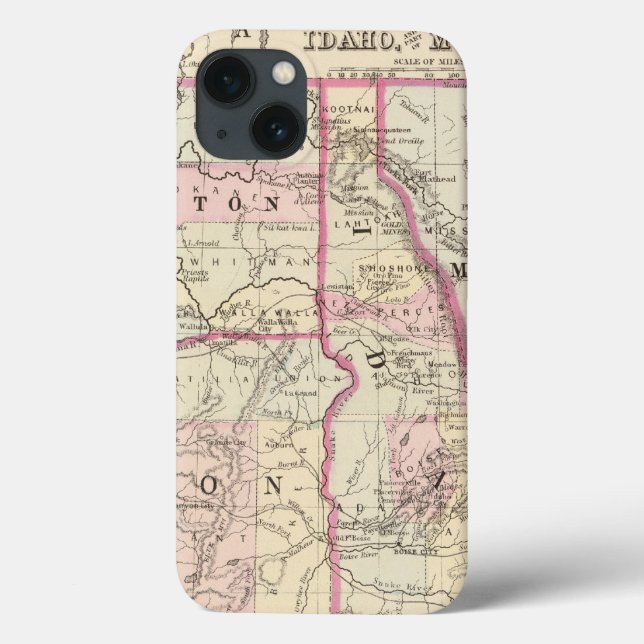Funda De Case-Mate Para iPhone Ore, Wash, Ida, Mont (Reverso)