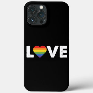 Funda Para iPhone 13 Pro Max Orgullo Amor es Amor Igualdad Gay Arcoíris LGBTQ 