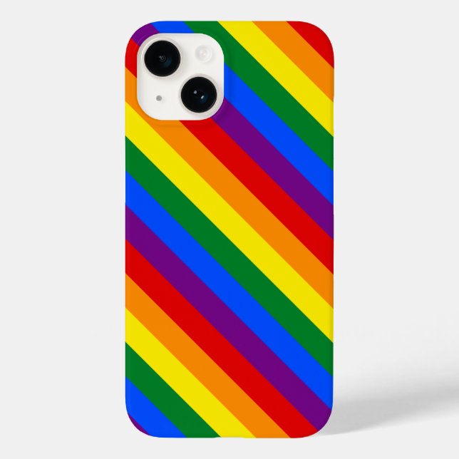 Funda De Case-Mate Para iPhone Orgullo arcoiris (Reverso )