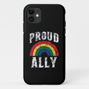 Funda Para iPhone 11 Orgullo Arcoíris Aliado Orgulloso Lesbiana Orgullo