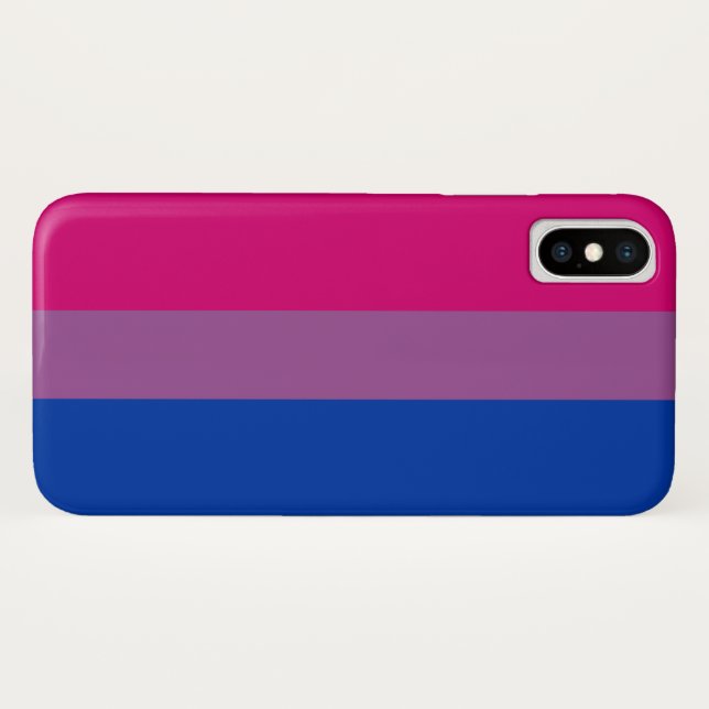 Funda De Case-Mate Para iPhone Orgullo bisexual (Bandera Bi) (Reverso (horizontal))