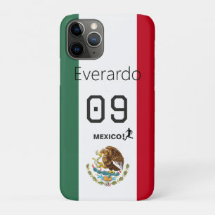 Funda Para iPhone 11 Pro Orgullo de México con nombre y número personalizad