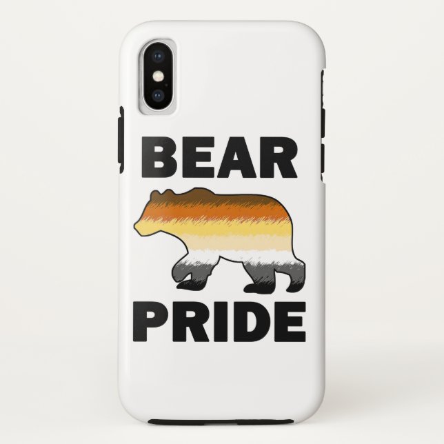 Funda De Case-Mate Para iPhone Orgullo de oso (Reverso)