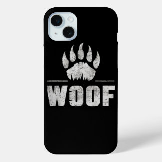 Funda Para iPhone 15 Mini Orgullo de oso gay pata de oso angustiado WOOF