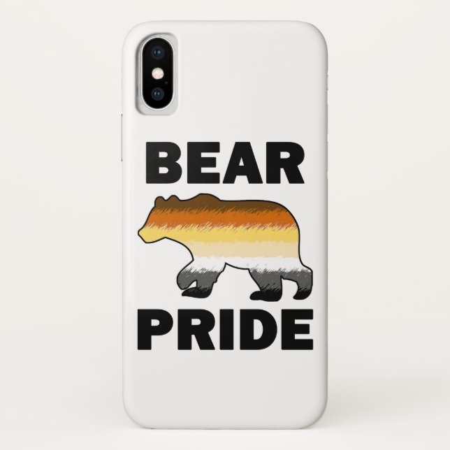Funda De Case-Mate Para iPhone Orgullo del oso (Reverso)
