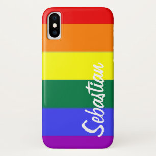 Funda Para iPhone X Orgullo gay arcoiris personalizado