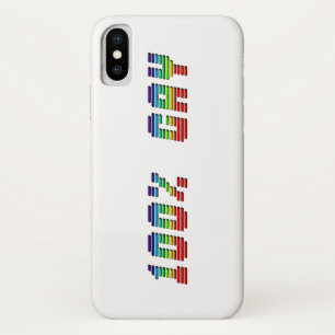 Funda Para iPhone X Orgullo Gay Colores Arcoiris Tipografía Graciosa