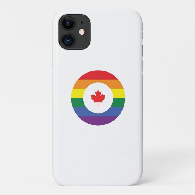 Funda De Case-Mate Para iPhone Orgullo gay de Canadá (Reverso)