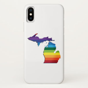 Funda Para iPhone X Orgullo gay de la bandera del arco iris de