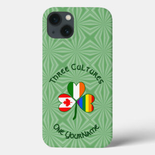 Funda Para iPhone 13 Orgullo Gay Irlanda Canadá Bandera de Trébol Perso