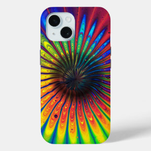 Funda Para iPhone 15 Orgullo Gay LGBT Floral Arte Líquido Flor Cool