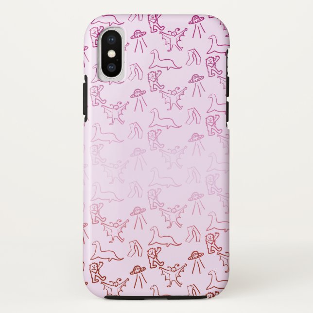 Funda De Case-Mate Para iPhone Orgullo lesbiano de Cryptid (Reverso)