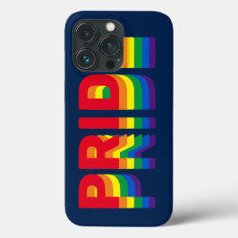 Funda Para iPhone 13 Pro Orgullo lgbt lgbtq queer gay arcoiris retro marina