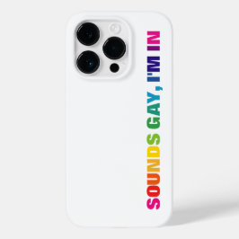 Funda Para iPhone 14 Pro De Case-Mate Orgullo LGBTQ Arcoiris suena gay