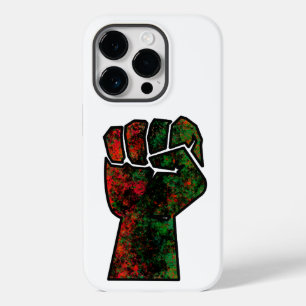 Funda Para iPhone 14 Pro De Case-Mate orgullo negro bandera panafricana roja verde puño