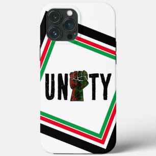 Funda Para iPhone 13 Pro Max orgullo negro puño rojo verde panafricana unidad d