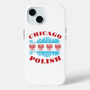 Funda Para iPhone 15 Orgullo polaco del patrimonio cultural de Chicago
