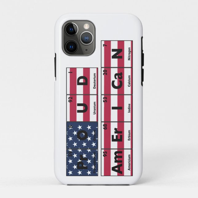 Funda De Case-Mate Para iPhone Orgullosa Bandera Estadounidense 4 De Julio (Reverso)