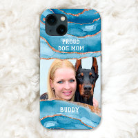 Orgullosa madre de perro foto elegante Purpurina m