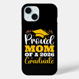 Funda Para iPhone 15 Orgullosa Madre De Un Título Personalizado De Grad