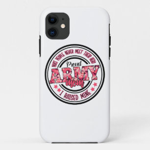 Funda Para iPhone 11 Orgullosa mamá del ejército que crié mía