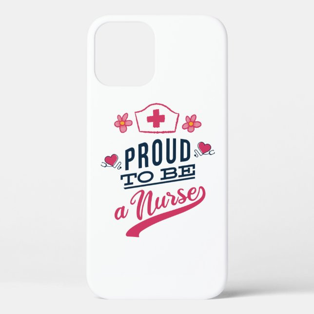 Funda De Case-Mate Para iPhone Orgulloso de ser enfermero (Reverso )