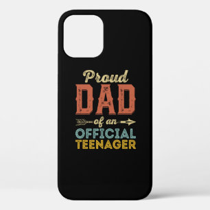 Funda Para iPhone 12 Pro Orgulloso papá de adolescente oficial decimotercer
