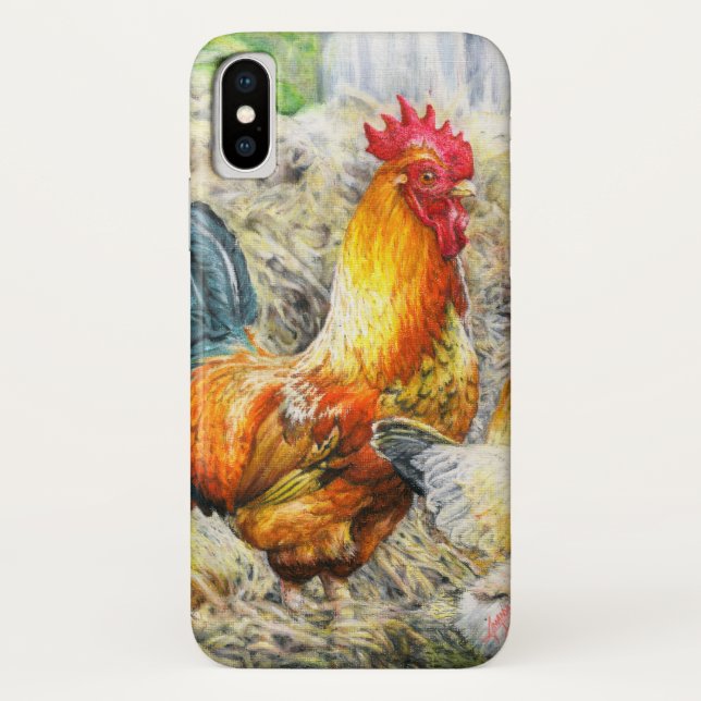 Funda De Case-Mate Para iPhone Orgulloso Rooster (Reverso)
