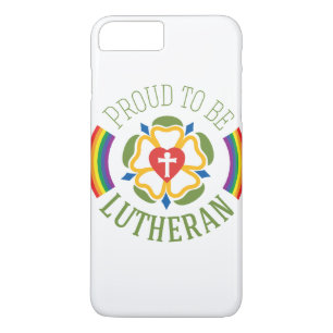 Funda Para iPhone 8 Plus/7 Plus "Orgulloso ser caso más del iPhone 7 del Lutheran"