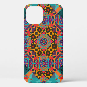 Funda Para iPhone 12 Oriente Medio: Decoración verde de lujo.