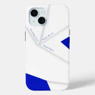 FUNDA PARA iPhone 15 ORIGAMI AZUL REAL