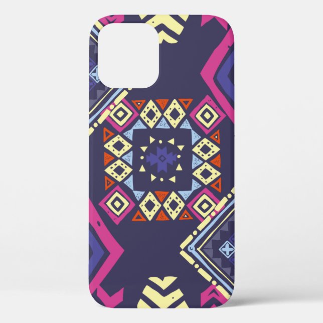 Funda De Case-Mate Para iPhone Origen étnico tribal. Geomet primitivo y elegante (Reverso )