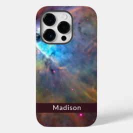 Funda Para iPhone 14 Pro De Case-Mate Orion Nebula Space Galaxia Tu Nombre