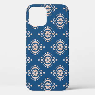 Funda Para iPhone 12 Ornamento de Damasco de Folclore Geométrico Ikat