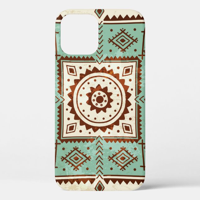 Funda De Case-Mate Para iPhone Ornamento étnico (Reverso )
