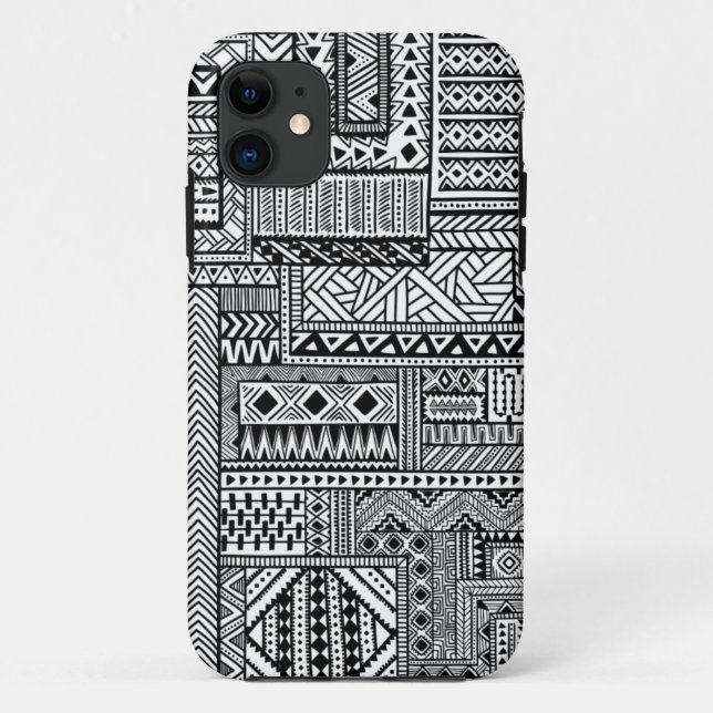 Funda De Case-Mate Para iPhone Ornamento étnico (Reverso)