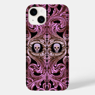 Funda Para iPhone 14 De Case-Mate Ornamento rosa gótico con estuche para iPhone Skul