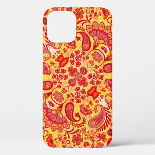 Funda Para iPhone 12 ornamento vintage paisley bandana estampado, cuell