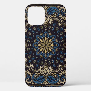 Funda Para iPhone 12 ornamento vintage paisley Bandana Imprimir, cuello